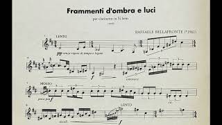 Bellafronte Frammenti d’ombra e luci  Corrado Giuffredi clarinet [upl. by Guthry]