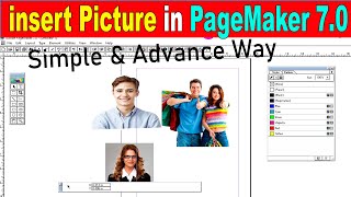 how to insert picture in pagemaker 70 [upl. by Aurelia858]