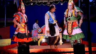 Yakshagana Krishnaleele Kamsa Vadhe 7Padya Kannadikatte krishna Permude Balarama Prakash Madivala Ba [upl. by Adnilem]