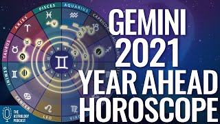 Gemini 2021 Horoscope Year Ahead Rising Sign Forecast [upl. by Annovaj534]