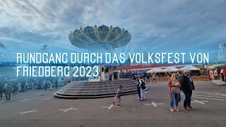 Volksfest Friedberg Rundgang 2023 [upl. by Atinehc]