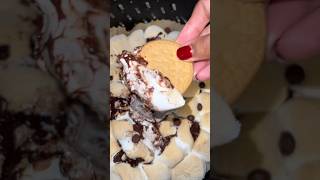 Make Air Fryer S’mores Dip with me 🍫🫶🏽🍂👩🏽‍🍳 airfryerrecipes smores smorescookies [upl. by Alemaj]