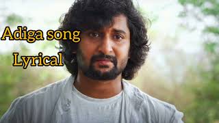 Adiga song  Hi nanna songs  nani  mrunal thakur  Telugu songs [upl. by Ahcsap]