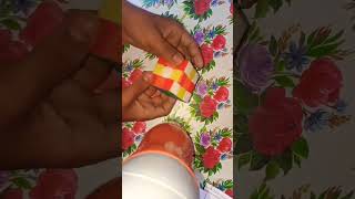 How to make chequerboard pattern on 3 by 3 Rubiks cube shorts [upl. by Atinid834]