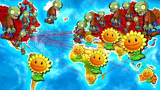 I Created a Zombie Virus But My Weakness is Plants Plague Inc Planets vs Zombies [upl. by Onez]