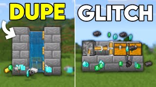 BEST WORKING DUPLICATION GLITCHES in Minecraft Bedrock 121 [upl. by Eelyac]