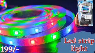 RGB Led Strip Light Unboxing amp Review I With Remote 2022 I [upl. by Llevad]