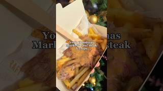 York Christmas Market’s viral steak amp chips shorts food york [upl. by Tirzah]