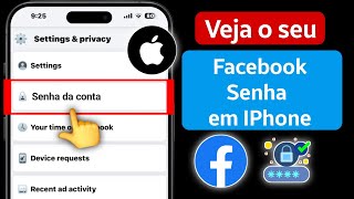 Como ver sua senha do Facebook IOS e IPHONE  Veja a senha do Facebook [upl. by Stuppy702]