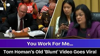 Tom Homan’s Old ‘Blunt’ Video Goes Viral trump news tomhoman [upl. by Elcarim]