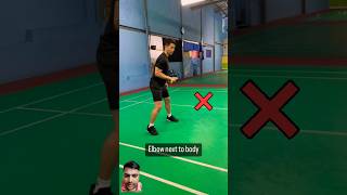 How to defend against an attacking opponent in badminton trick shot badmintoncoach [upl. by Deutsch]