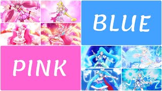 Precure  Official Color Categorization Max Heart to Hirogaru Sky 🩷💙💛 [upl. by Areit]