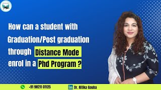 Distance Education UG amp PG students can pursue PhD–How UGC Norms University PhD Regulations [upl. by Sivaj376]