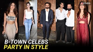 Ananya Panday Sunny Deol Bobby Deol with son Aryaman amp More Attend a Wedding Party In The City [upl. by Ttimme]