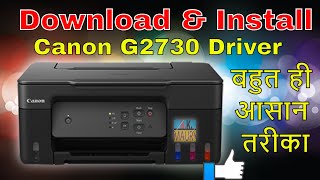 How to Download Canon Pixma G2730 Printer Driver in Easy Steps without CD [upl. by Cosmo]