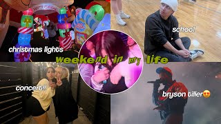 weekend in my life bryson tiller concert christmas lights and more [upl. by Sutit]