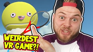 SquiddyPlays  WEIRDEST VR TENNIS GAME EVER  Selfie Tennis [upl. by Gnok]