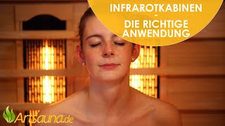 Infrarotkabinen – Hinweise zur richtigen Anwendung Informationsvideo  Artsauna ☀ [upl. by Anirb]