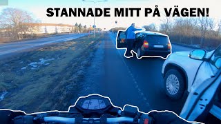 BILEN STANNADE MITT PÅ VÄGEN  MOTOVLOGG 7  GAMBEX [upl. by Akemhs]