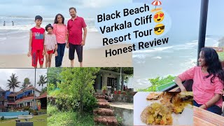 Varkala Black Beach⛱️Varkala CliffOur Resort TourampReviewEpisode5 tamilvlog keralatourism [upl. by Nyrroc473]