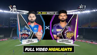 KKR vs DC Highlights 2024  IPL 2024 Kolkata vs Delhi Full Highlights  DC vs KKR Highlights 2024 [upl. by Kalbli]