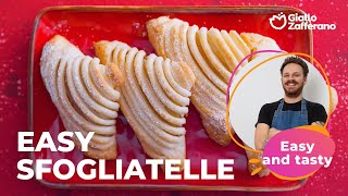 EASY SFOGLIATELLE 🍰🧡 NEAPOLITAN MAGIC [upl. by Ellehsyt897]