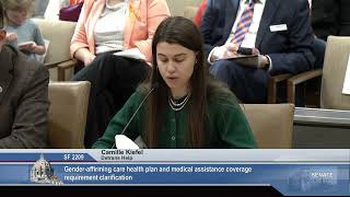 Detransitioner Camille Kiefel Testimony at Minnesota Legislature March 20 2024 [upl. by Liagibba706]