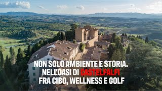 Non solo ambiente e storia Nelloasi di Castelfalfi fra cibo wellness e golf [upl. by Brande]