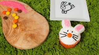 Rezept Cupcakes für Ostern verzieren als Osterhase Lamm und Osternest [upl. by Ibob]