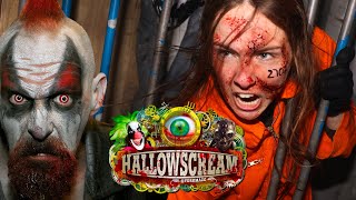 Hallowscream York Maze 2023 VLOG  INSIDE THE SCARE MAZES [upl. by Ralaigh]