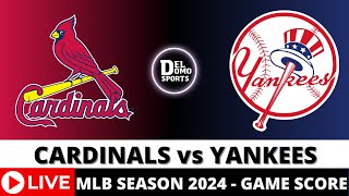 ST LOUIS CARDINALS VS NEW YORK YANKEES LIVE ⚾️ MLB Game Score Radio PlaybyPlay SEP 1 2024 [upl. by Aynat402]