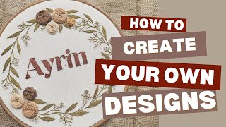 Embroidery pattern tracingstep by step tutorial for beginners Hand embroideryMalayalam [upl. by Omari]