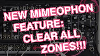 New Mimeophon Feature Clear All Zones [upl. by Bridge]