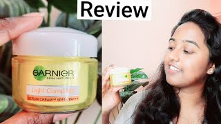 Garnier Light Complete Serum Cream  BenefitsPrice  Day Cream  Garnier Cream Review [upl. by Enaed306]