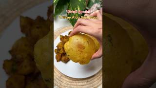 Episode2 Diwali Festival Series  Crispy Aloo Suji Poori shorts poori food recipe cooking [upl. by Einnahpets423]