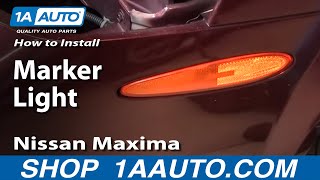 How to Replace Side Markers 0003 Nissan Maxima [upl. by Sylas]