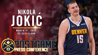 Nikola Jokić Full Post Game Press Conference vs Cavaliers 🎙 [upl. by Warchaw]