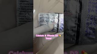 Calcium amp vitamin D3 ip Tablets 💊 calcium vitamin tablet medicine medicine [upl. by Colwin702]