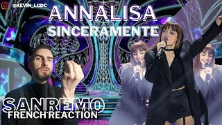 FRENCH REACTION TO ANNALISA  SINCERAMENTE Live SANREMO 2024 [upl. by Basset]