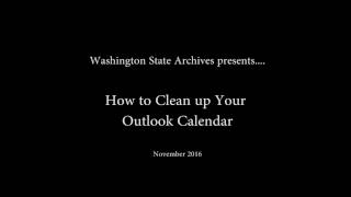 How to Clean Up Your Outlook Calendar [upl. by Ahsit]