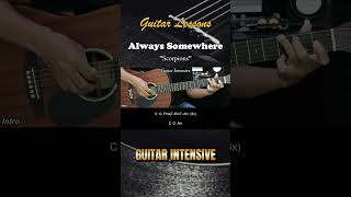 Always Somewhere  Scorpions  EASY Guitar Lessons  Chords  Guitar Tutorial chordgitar [upl. by Bil]