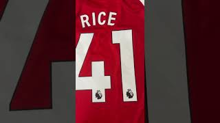 2425 Arsenal Home shortsleeved jersey No41 Rice [upl. by Gnilrits]