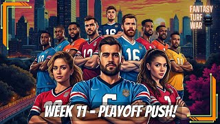 Fantasy Turf War Week 10 Recap  Standings Stats and Push For The Playoffs [upl. by Arahc]