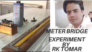 Meter bridge experiment class 12 meterbridge  meter bridge  resistance of a wire [upl. by Winters]