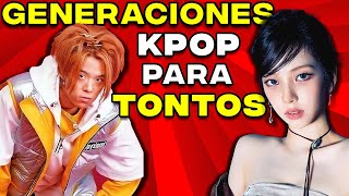 GENERACIONES DEL KPOP PARA TONTOS [upl. by Aniaj]