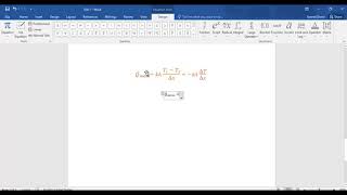 Microsoft Word Formül Denklem Yazma 1 Bölüm Kesir işareti Alt Üst indis [upl. by Studner488]