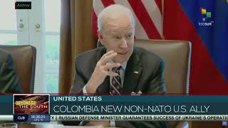 Biden announces major nonNATO ally status for Colombia [upl. by Elatnahc]