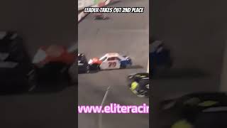 LEADER TAKES OUT 2ND PLACE Bowman Gray Stadium Short Track Racing northcarolina racing crashing [upl. by Henryk80]