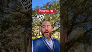 How to rescind a real estate contract  What does rescission mean [upl. by Epul]