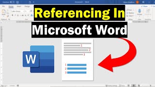 How To Perform Referencing In Microsoft Word Super Simple [upl. by Mcdade270]